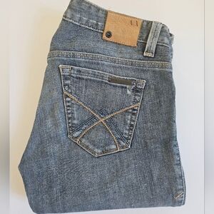 Women Armani Exchange Blue Denim Strait Jeans Size 0 Short